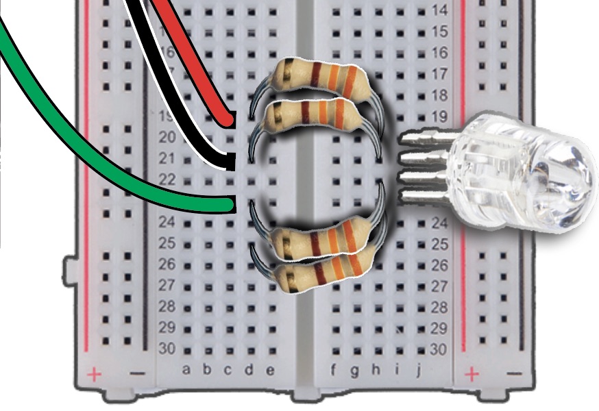 Green Wire to Breadboard